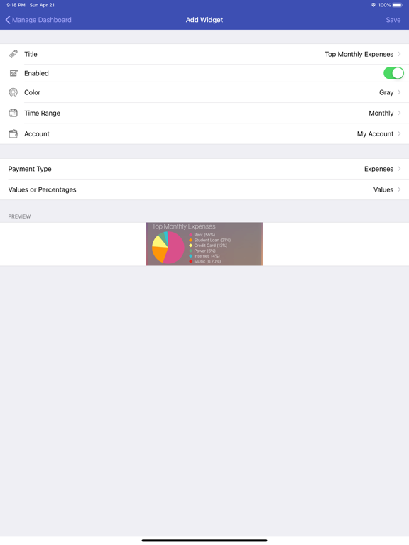 Screenshot #6 pour Cash Flow Companion