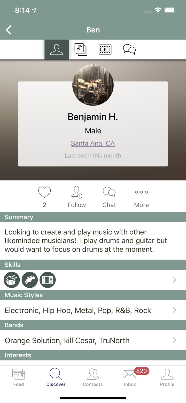 BandFriend - Find Musicians screenshot 5
