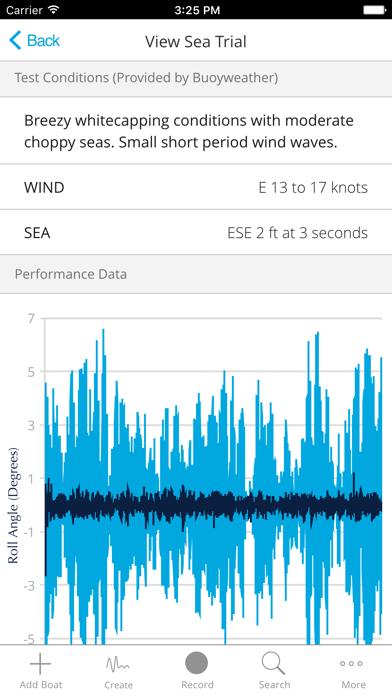 Seakeeper Sea Trial App Screenshot