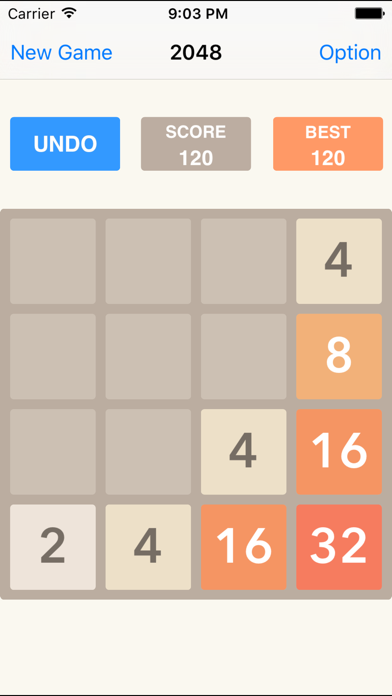 2048 Backwards Number Puzzle Game HD screenshot 1