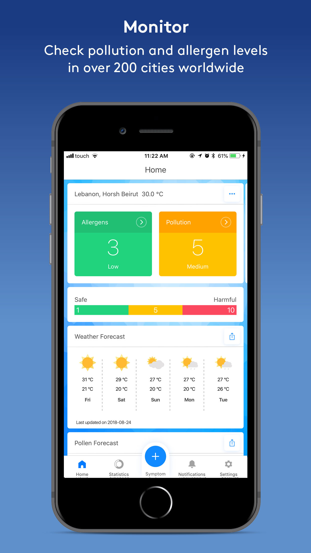 Sensio Air: Allergy Tracker