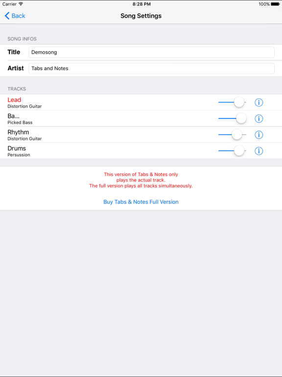 Screenshot #2 for Tabs & Notes