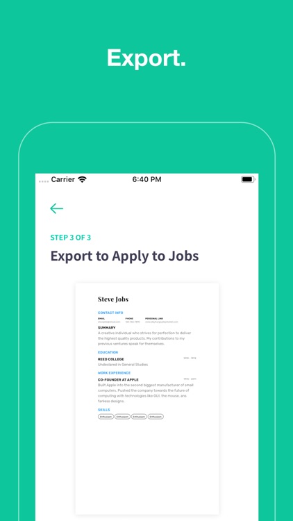Worthy Resume screenshot-3