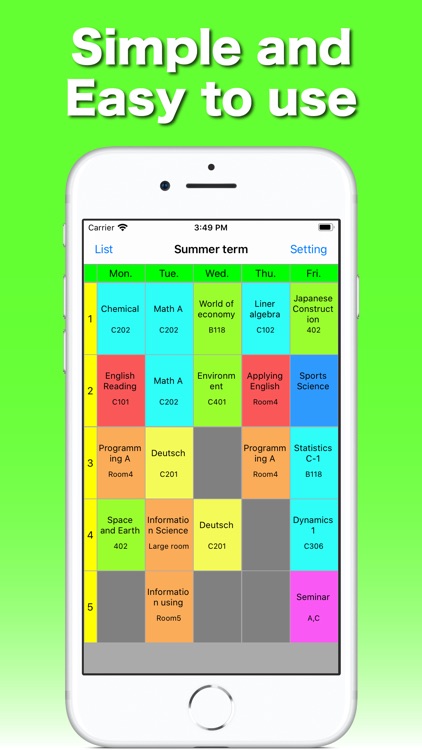 Grade TimeTable for Student