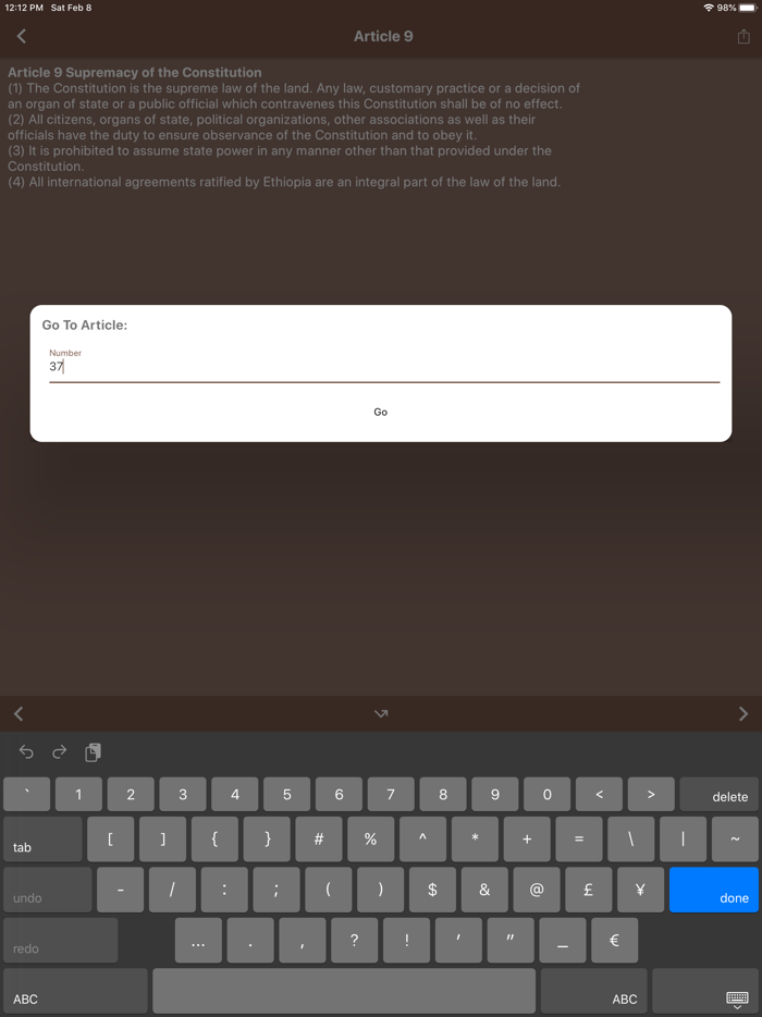 Ethiopian Constitution