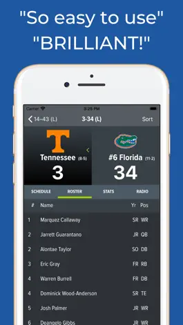 Game screenshot Tennessee Football Schedules hack