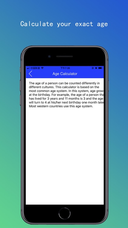 Age Calculator Application