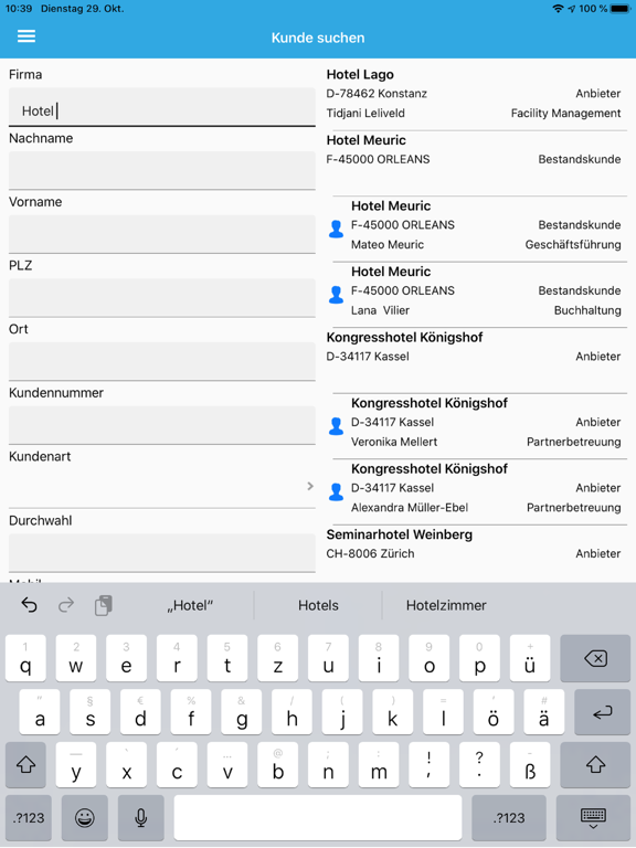cobra Lead App iPad screenshot