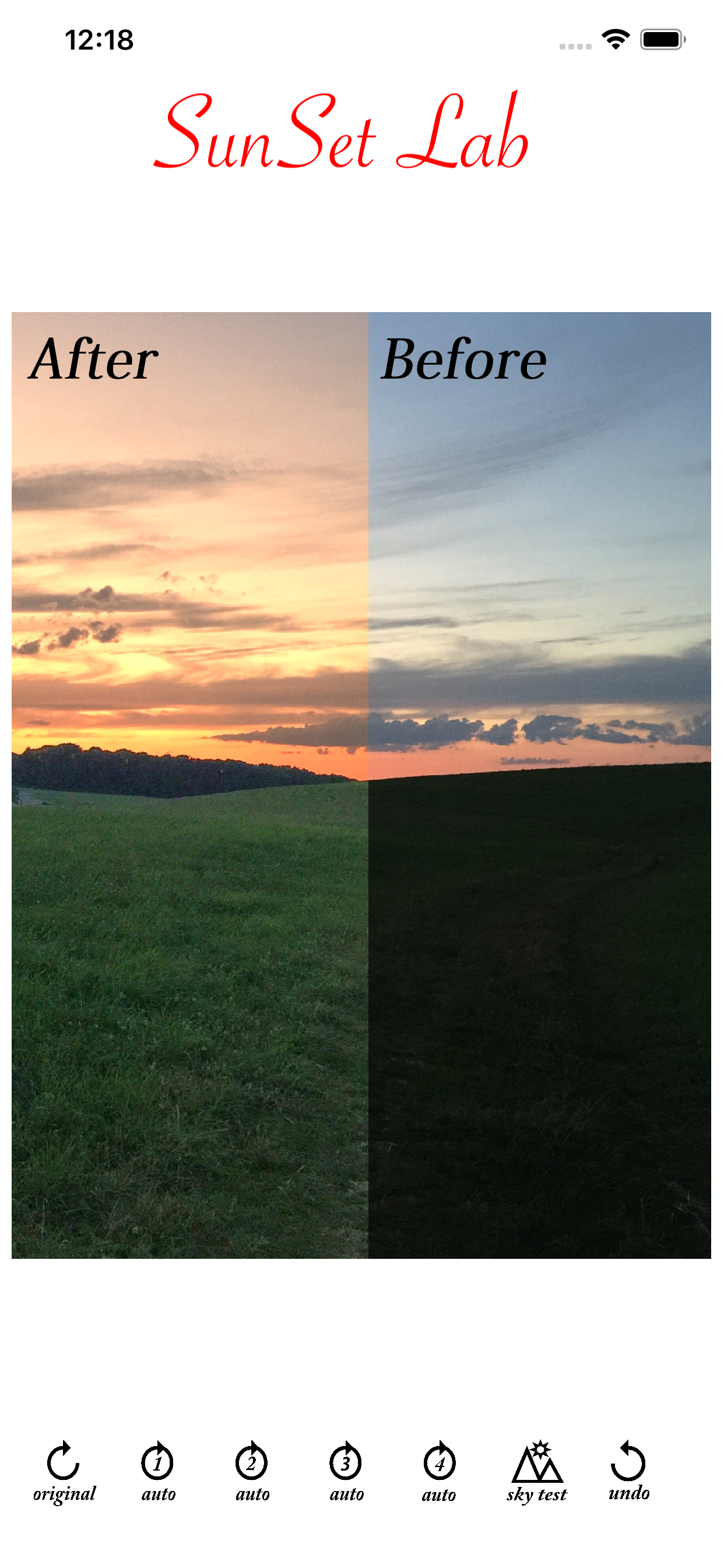 SunSet Lab + Sky Photo Editor