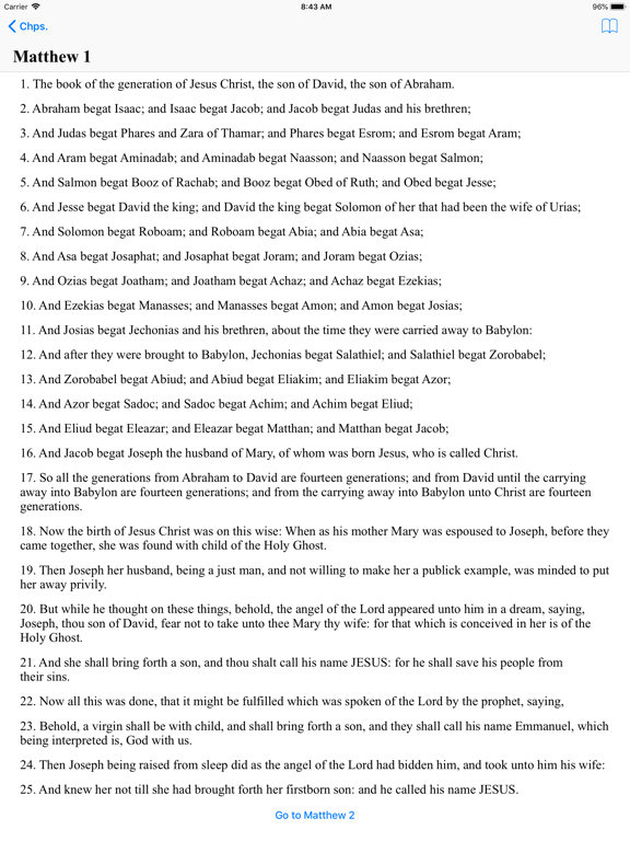 Screenshot #6 pour New Testament Reader (KJV)