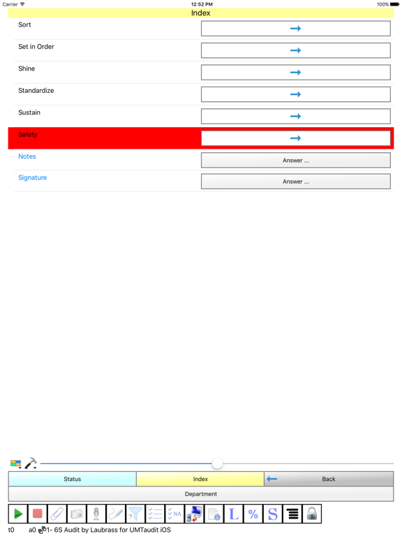 UMT Audit 6S screenshot