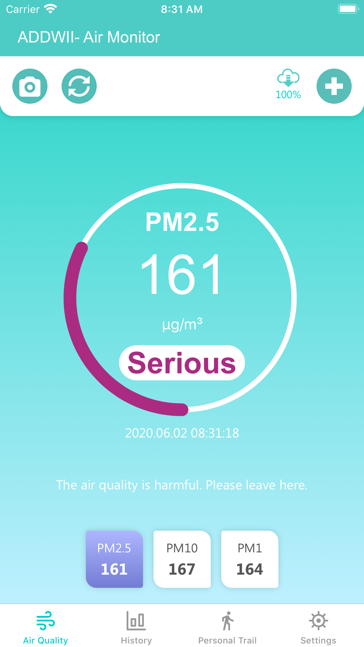 ADDWII Air Quality Monitor