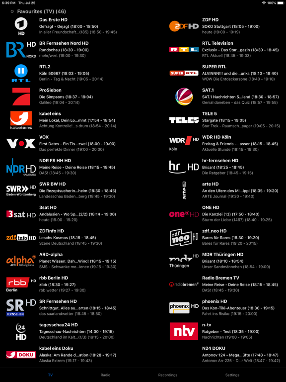 vuplusTV iPad screenshot 2 - Entertainment app