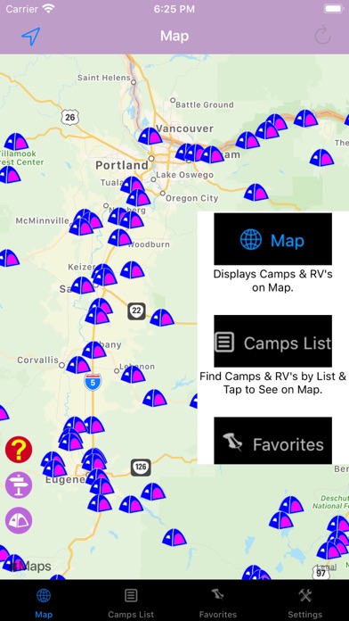 Screenshot #3 pour Oregon – Camping & RV spots