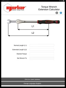 Torque Wrench Extension Calc screenshot #2 for iPad