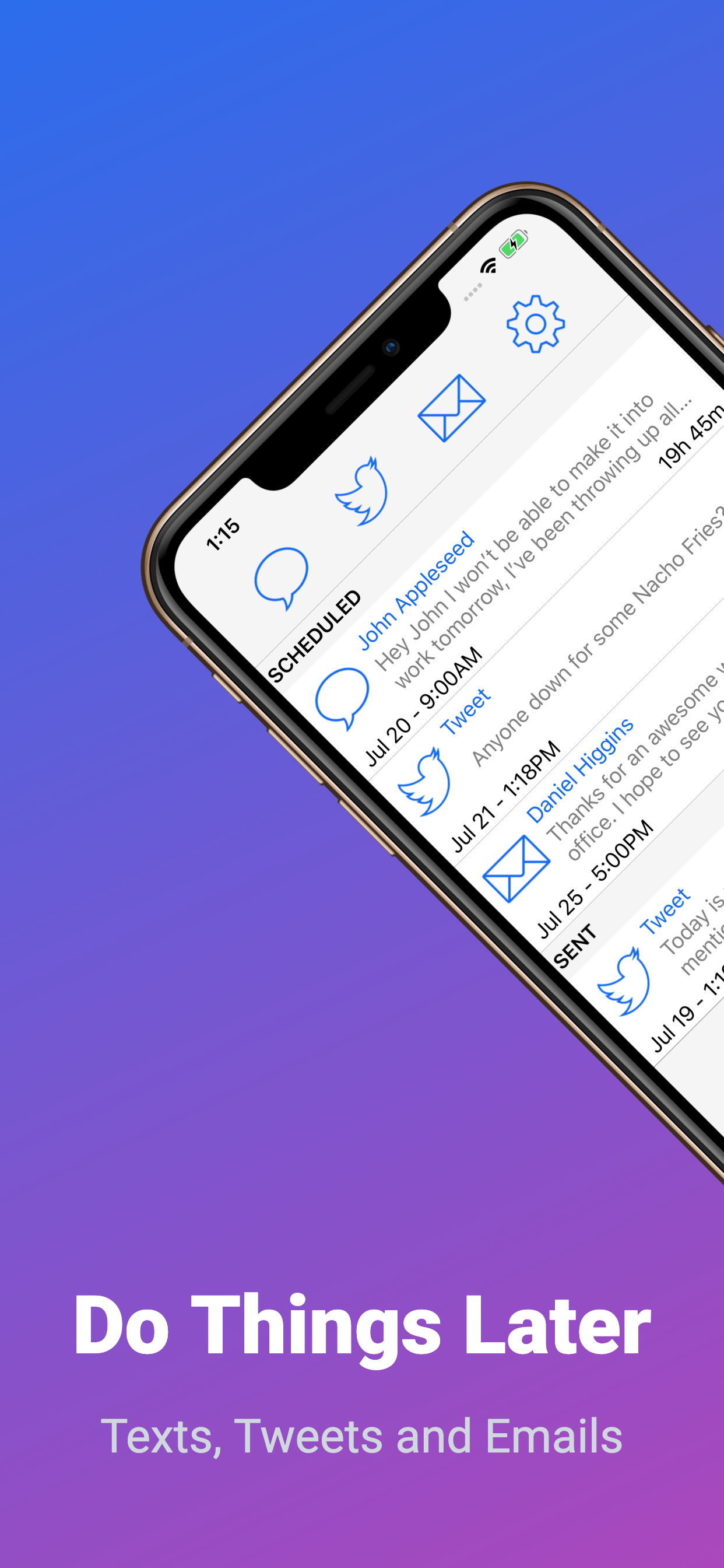 Text Delay - Schedule SMS