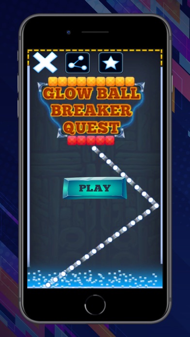 Glow Ball Breaker Quest Game Screenshot