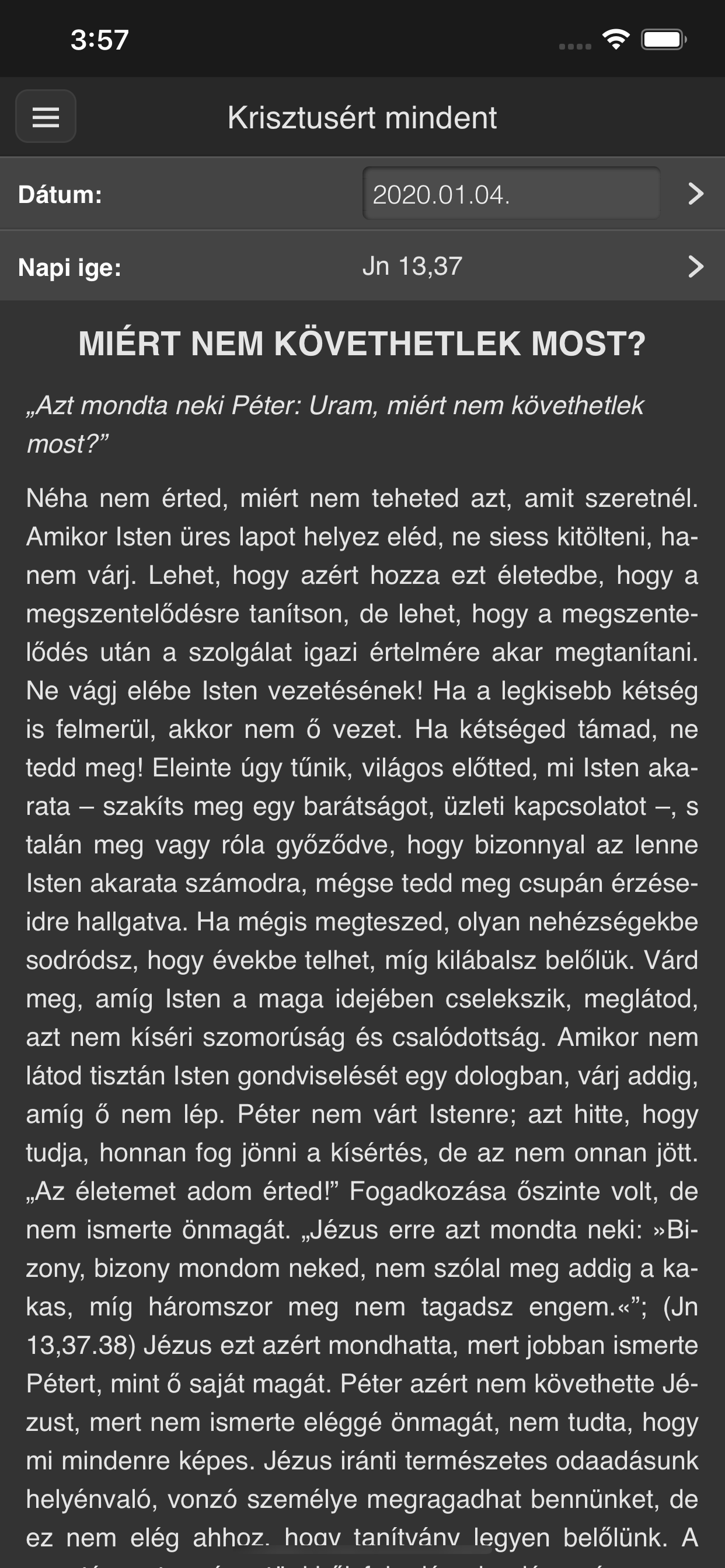 Krisztusért mindent