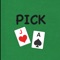Pick 21 is a solitaire type card game