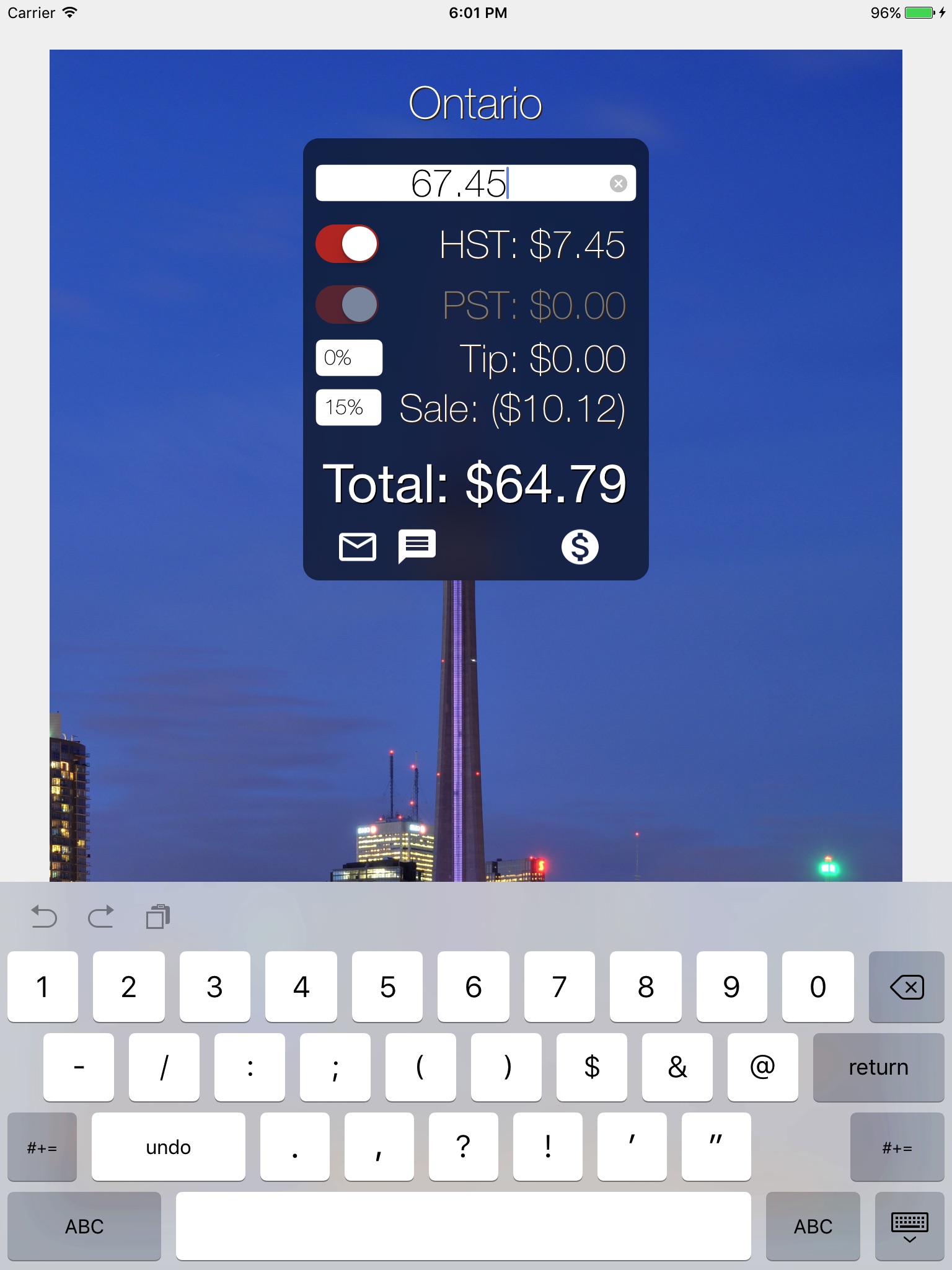 PlusTax - Canadian Sales Tax screenshot 3