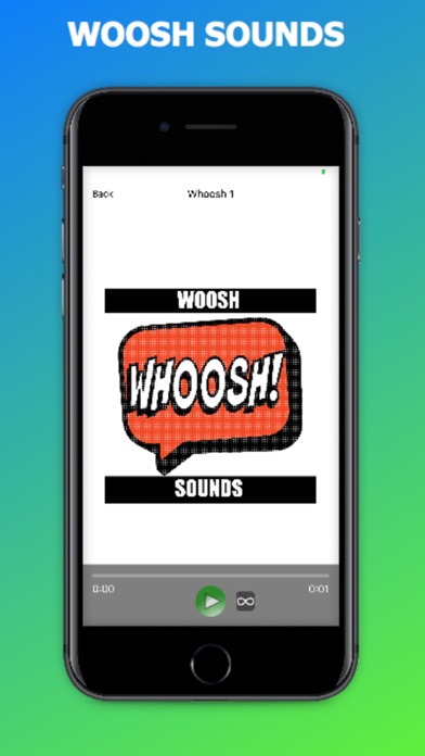 Screenshot #1 pour Whoosh Sounds + Whoshing Sound