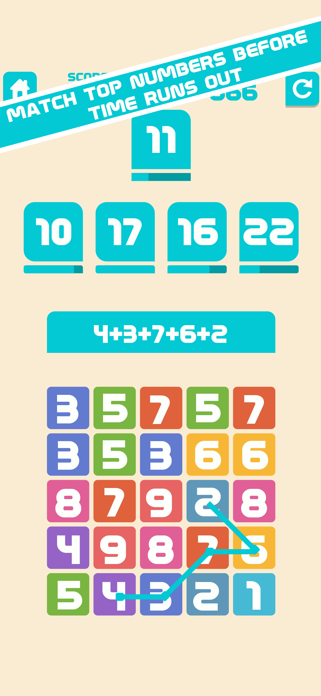 Quick sum-maths challenge game