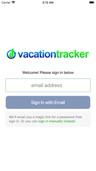 VacationTracker.com Screenshot