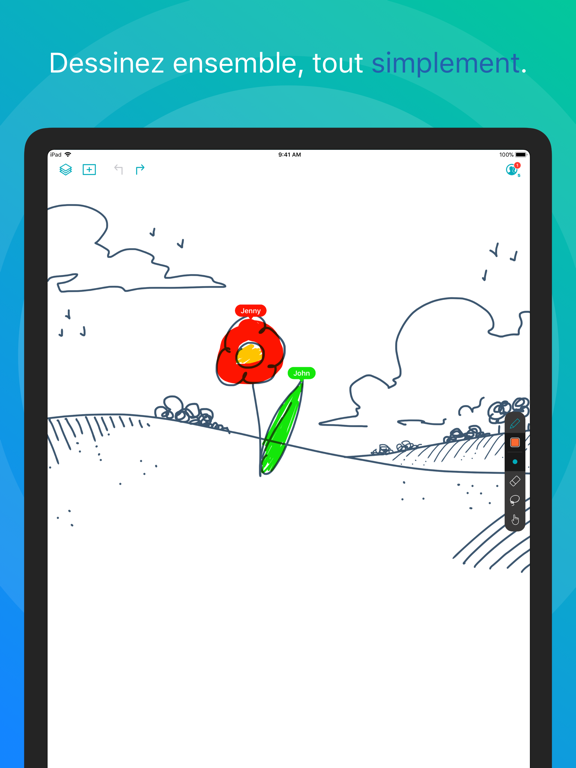 Screenshot #4 pour Inko › Tableau blanc et dessin