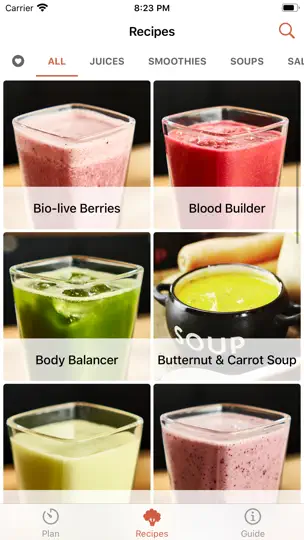 Capture d'écran de Jason Vale’s Soup & Juice Diet sur iPhone 2