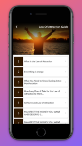 Law Of Attraction Guide. screenshot