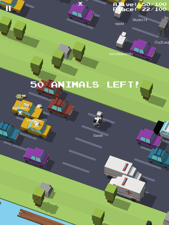 Animal Road Royale iPad screenshot 4 - Games app