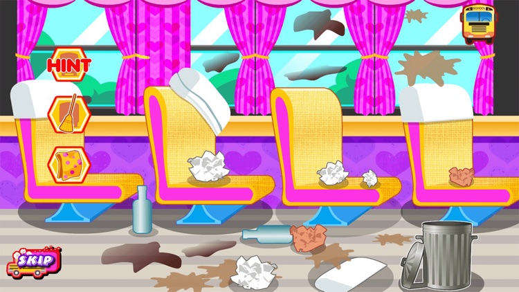 School Bus Car Wash Games