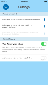 Fictionary Game screenshot