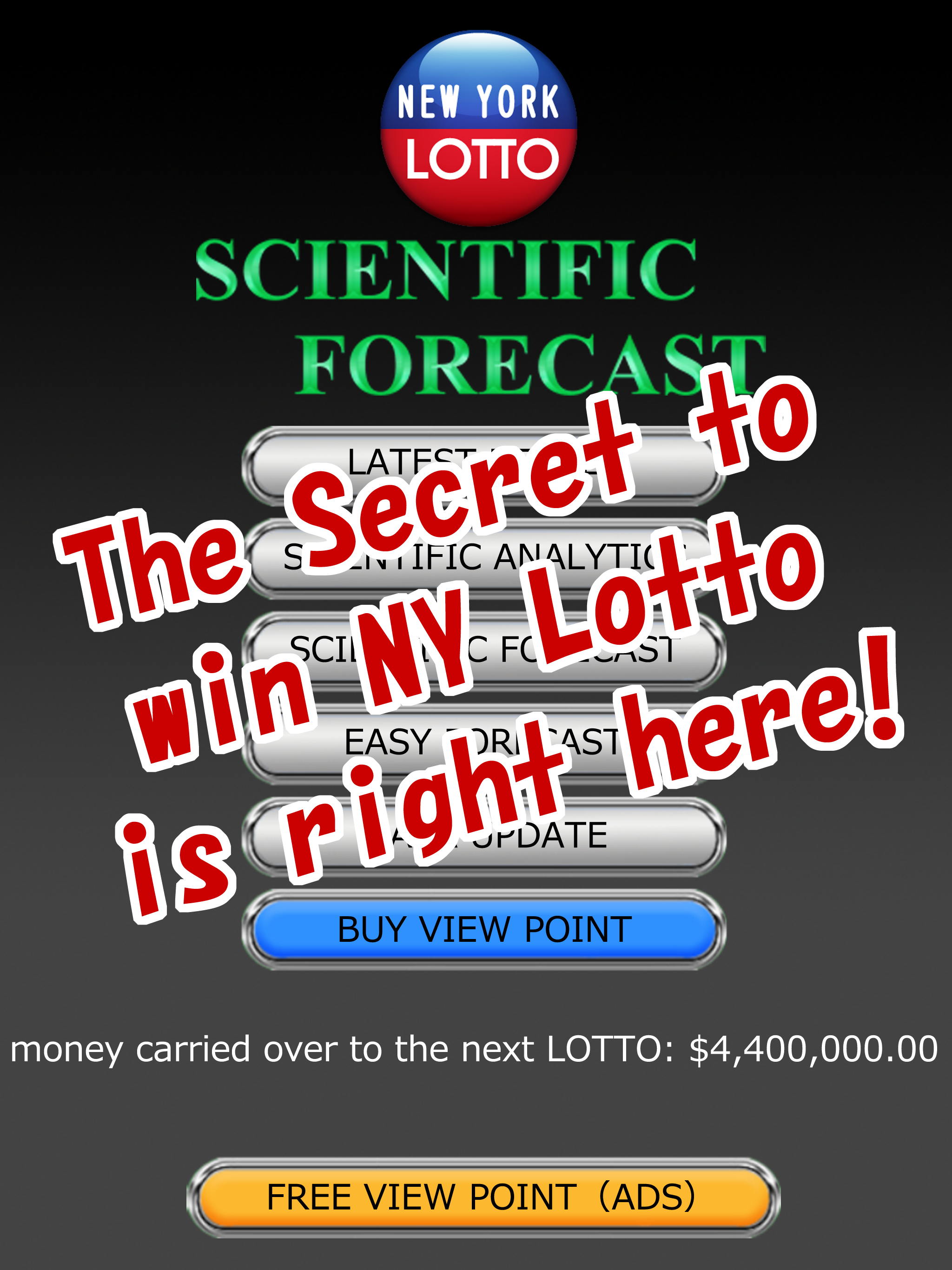 NY LOTTO SCIENTIFIC FORECAST