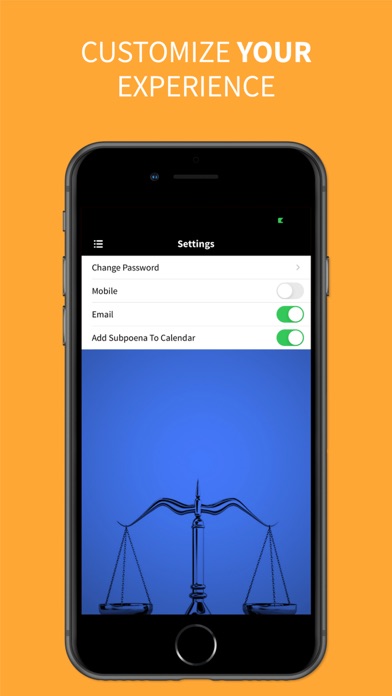 iSubpoena Screenshot