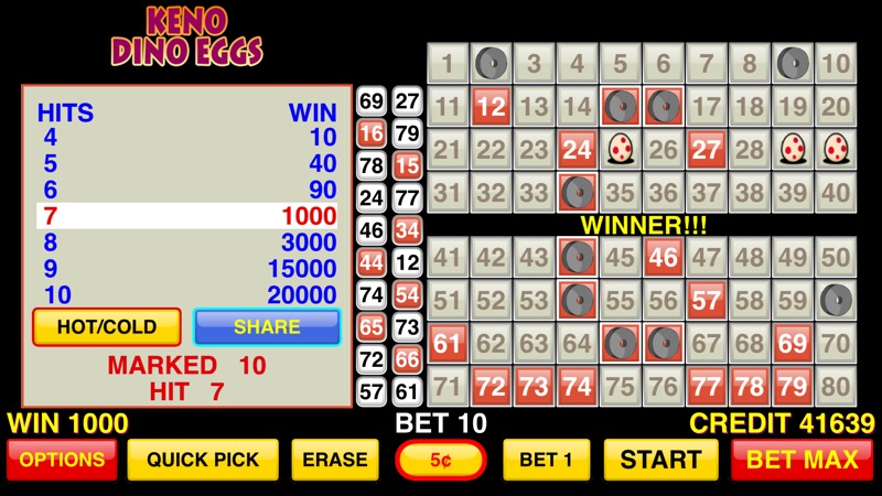 Keno Dino Eggs screenshot 3