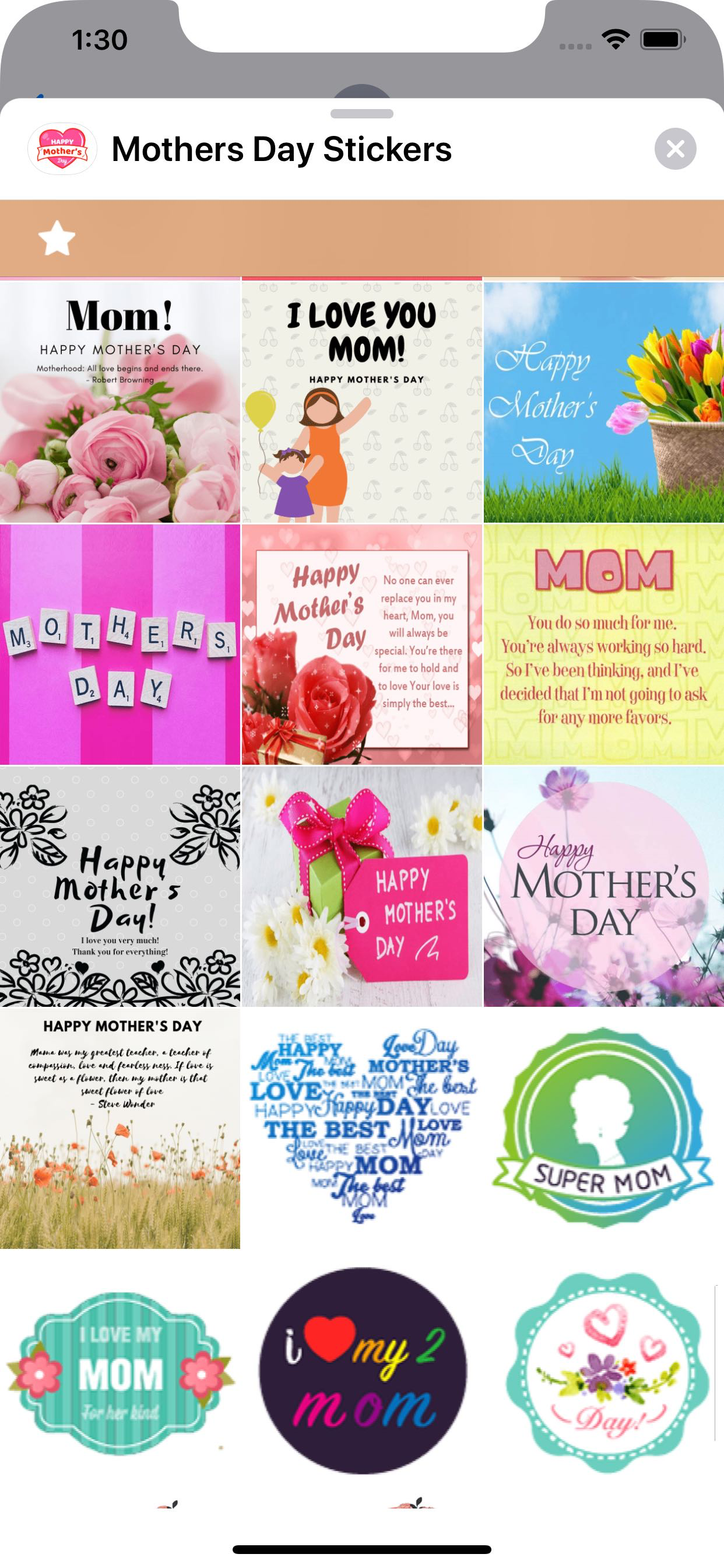 Mothers Day Stickers !
