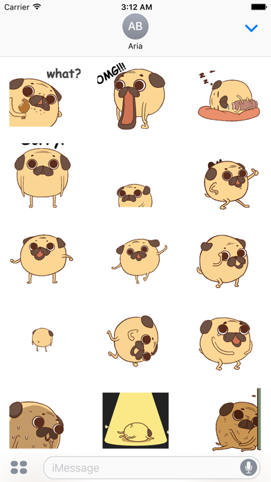 Animated Funny Chubby Pug Dog screenshot 2