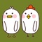 This is a Chicken White & Duck White Imessage emoticon app that you can share with your friends to use it