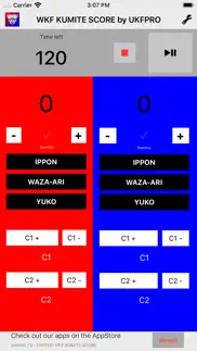 wkf kumite scoreboard - ukfpro iphone screenshot 1