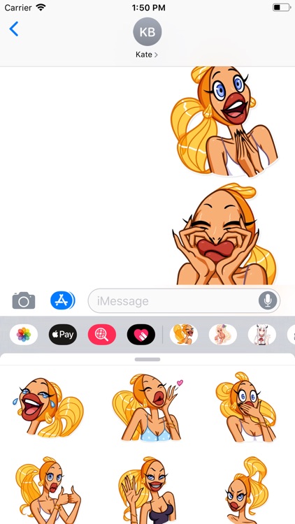 Goldfish Girl Sticker Pack