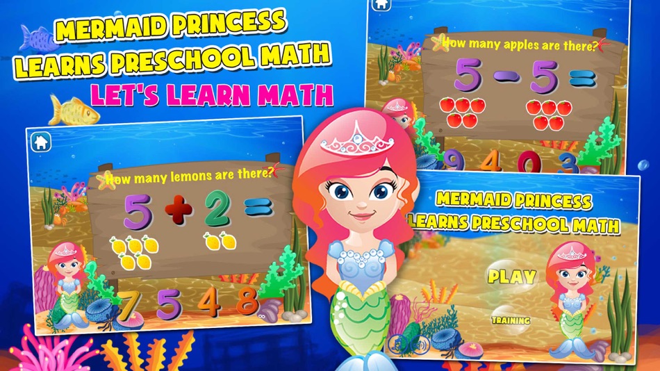 Mermaid Princess Math for Kids - 3.50 - (iOS)