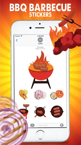 Game screenshot Barbecue Love Stickers apk