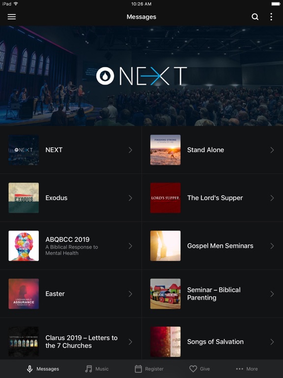 Desert Springs Church iPad screenshot 1 - Education app