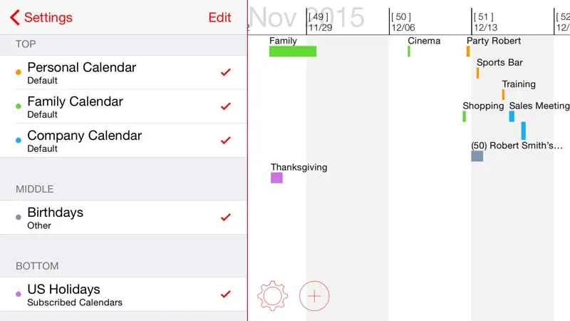 CoCoCal - Timeline Calendar screenshot 3 of 10