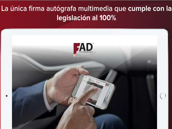 FAD® - Firma Autógrafa Digital iPad screenshot