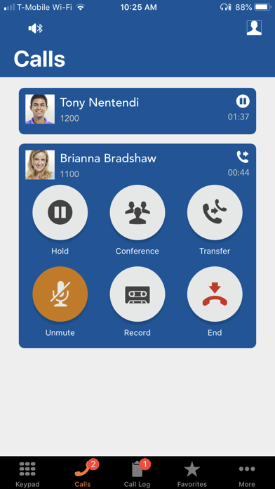 Switchvox Softphone Screenshot