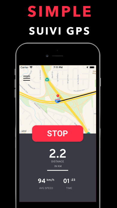 Screenshot #3 pour SimpleGPS - Easy GPS Tracking