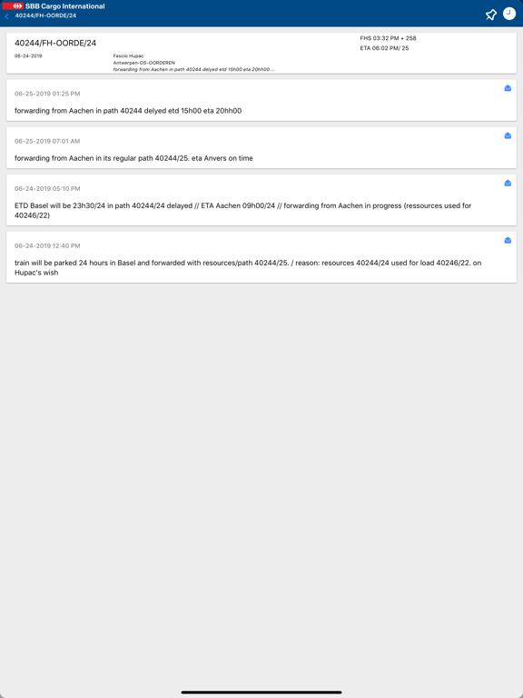 Screenshot #5 pour SBB Cargo International App