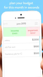 monthly - easy personal budget iphone screenshot 1